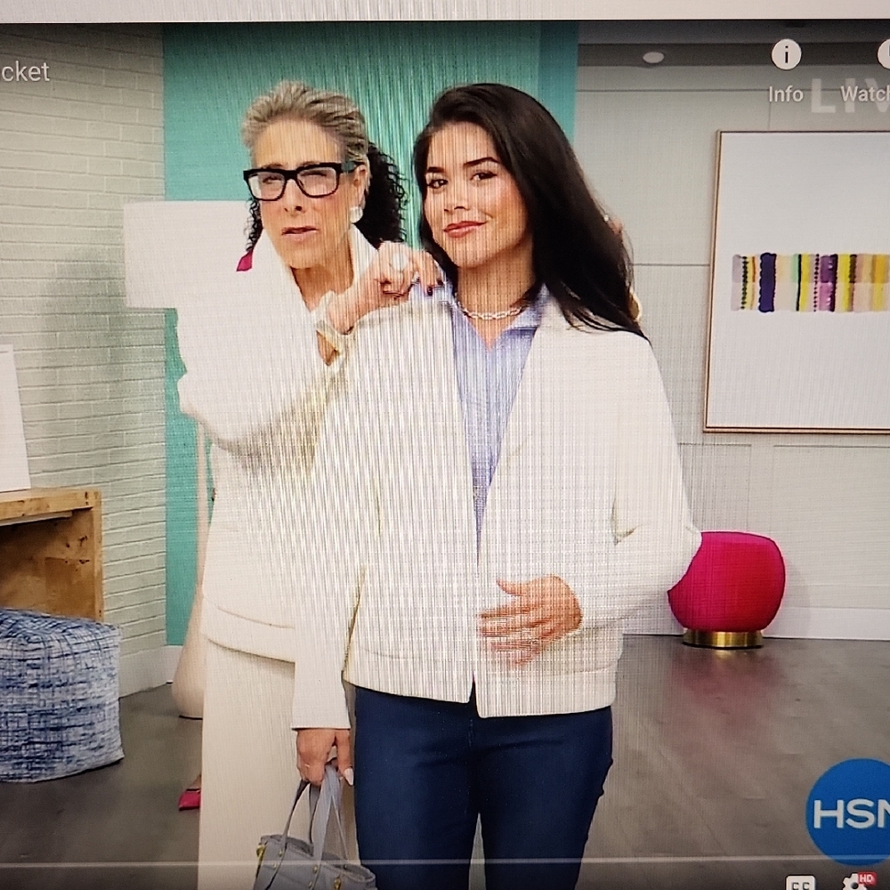 MarlaWynne off white scuba jacket